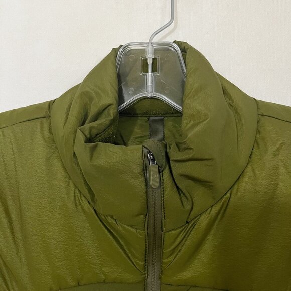Lululemon Down For It All Green Puffer Vest Grey Goose Down - Women's Size 10 - Picture 3 of 12
